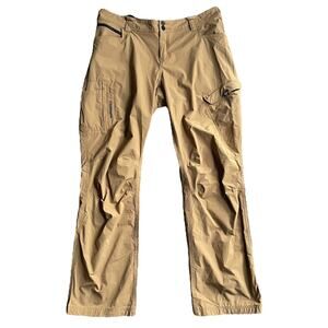 Truewerk T1 Werkpant Size 16 Brown Cargo‎ Carpenter Stretch Flex Workwear